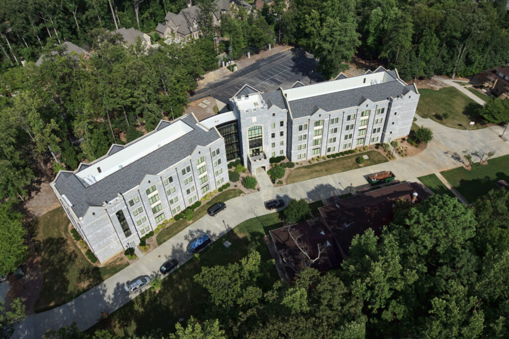 Bowden Magbee hall aerial view